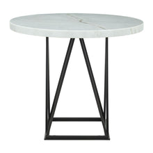 White Marble Top Counter Height Dining Table