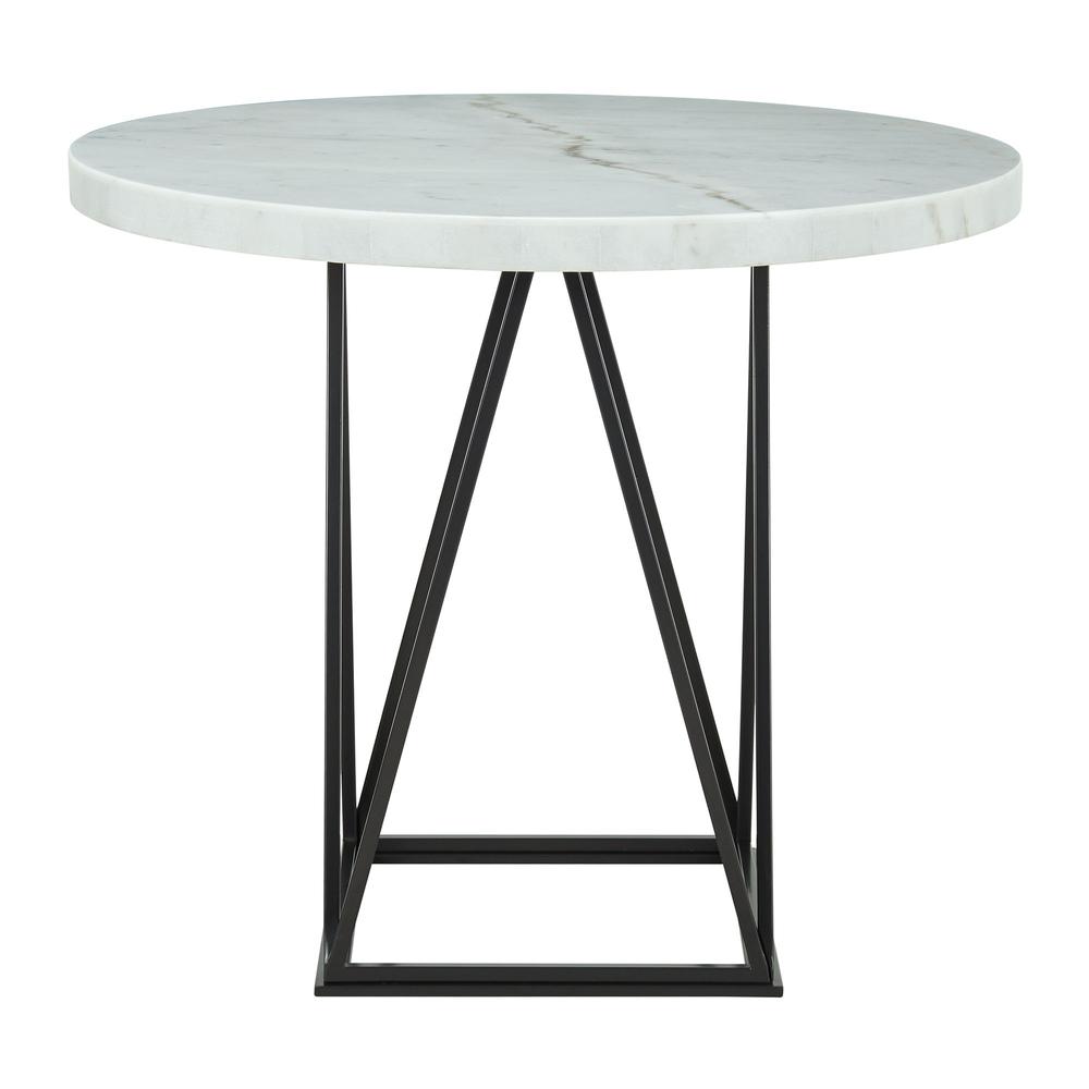 White Marble Top Counter Height Dining Table