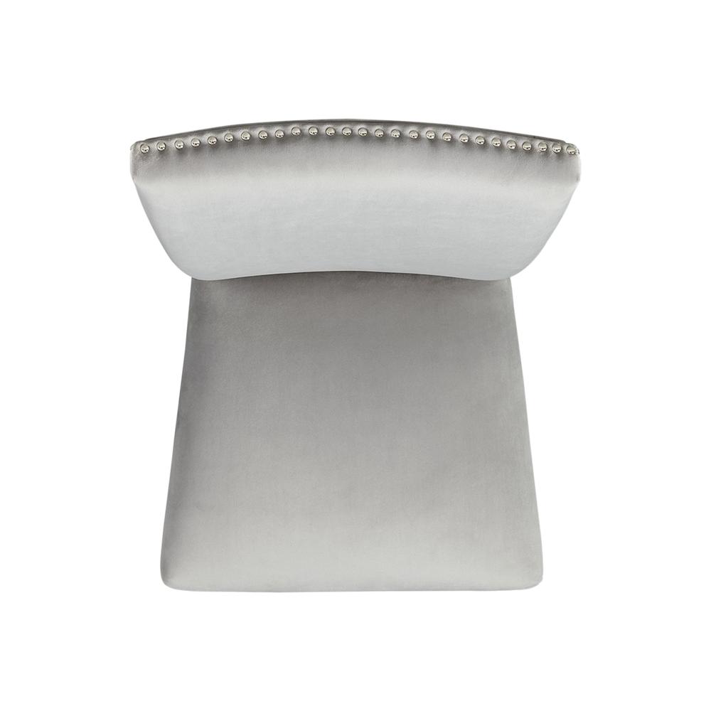 Celine Gray Velvet Counter Height Chair Set
