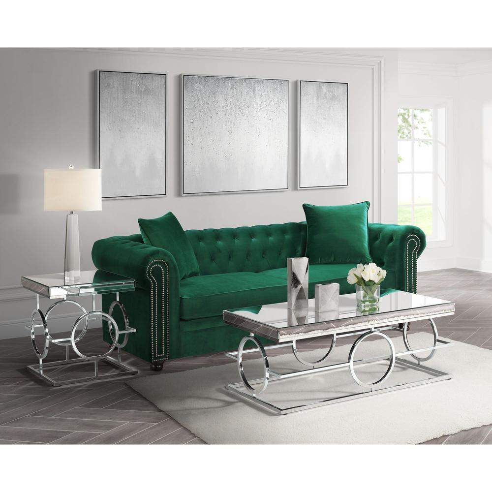Picket House Furnishings Katie Rectangle Mirrored Coffee Table