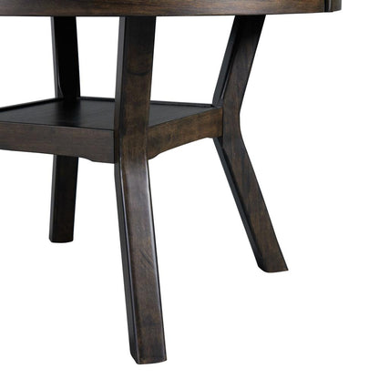 Walnut Acacia Wood Standard Height Dining Table