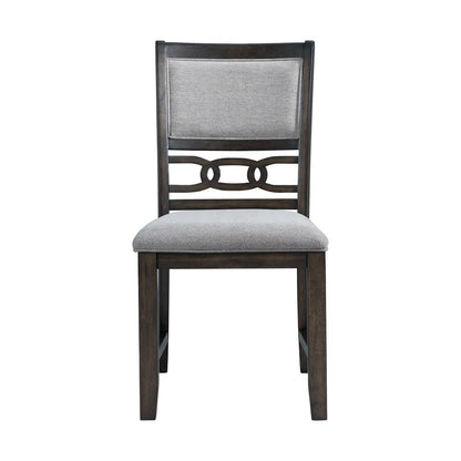Elegant Wooden Dining Chair Set in Walnut Finish for Kitchen and Dining