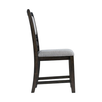Elegant Wooden Dining Chair Set in Walnut Finish for Kitchen and Dining