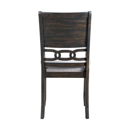 Elegant Wooden Dining Chair Set in Walnut Finish for Kitchen and Dining