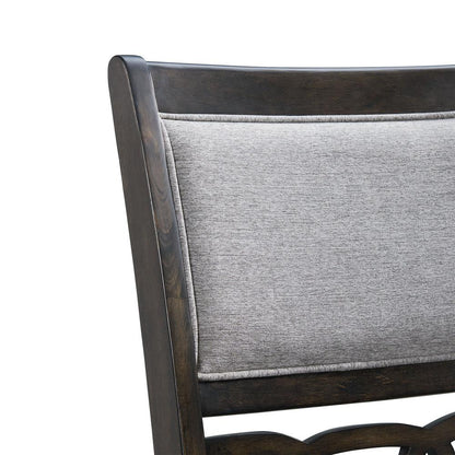 Elegant Wooden Dining Chair Set in Walnut Finish for Kitchen and Dining