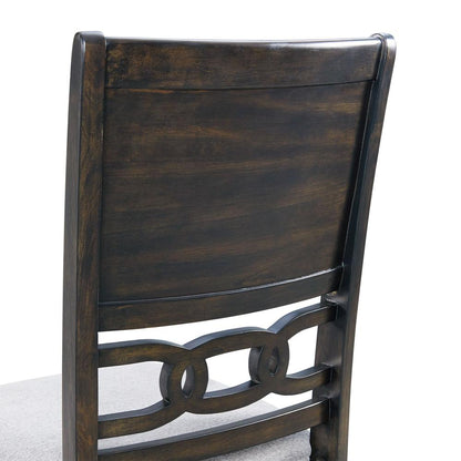 Elegant Wooden Dining Chair Set in Walnut Finish for Kitchen and Dining