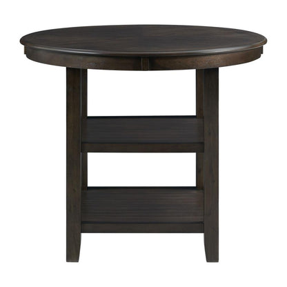 Counter Height Dining Table in Brown for Kitchen and Dining Room Use