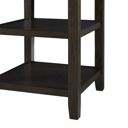 Counter Height Dining Table in Brown for Kitchen and Dining Room Use