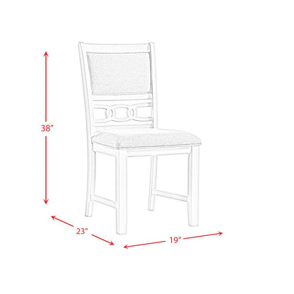 Picket House Furnishings Taylor Standard Height Side Chair Set in Bisque