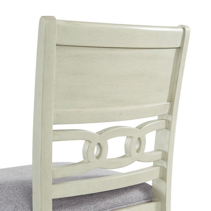 Picket House Furnishings Taylor Counter Height 5PC Dining Set-Table and Four Side Chairs in Bisque