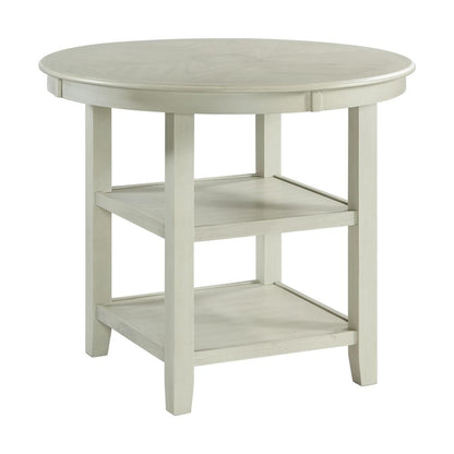 Picket House Furnishings Taylor Counter Height 5PC Dining Set-Table and Four Side Chairs in Bisque