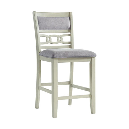 Picket House Furnishings Taylor Counter Height 5PC Dining Set-Table and Four Side Chairs in Bisque