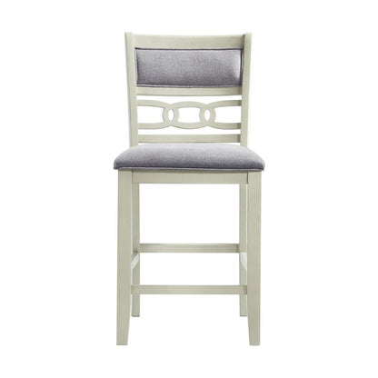 Picket House Furnishings Taylor Counter Height 5PC Dining Set-Table and Four Side Chairs in Bisque