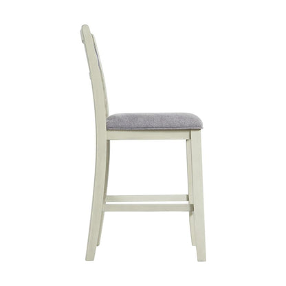 Picket House Furnishings Taylor Counter Height 5PC Dining Set-Table and Four Side Chairs in Bisque