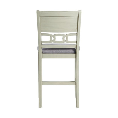 Picket House Furnishings Taylor Counter Height 5PC Dining Set-Table and Four Side Chairs in Bisque