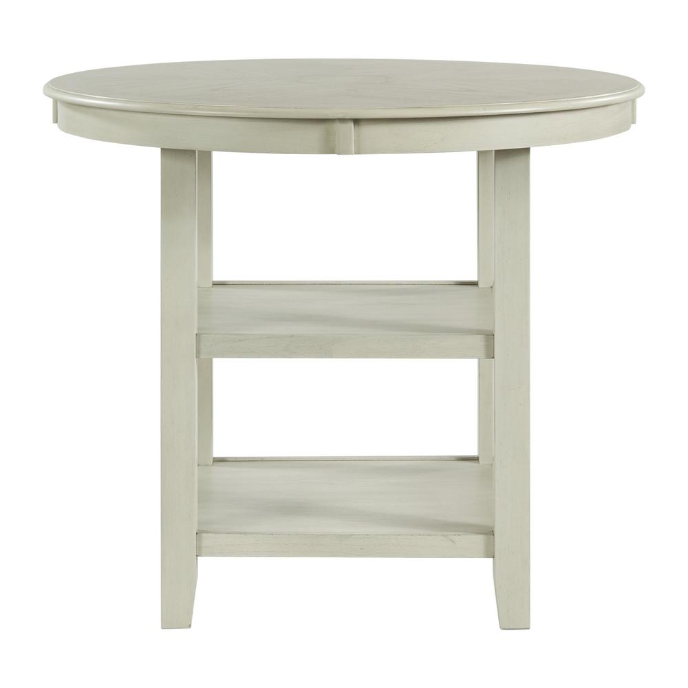 Elegant Counter Height Dining Table in Bisque Finish for Kitchen and Dining