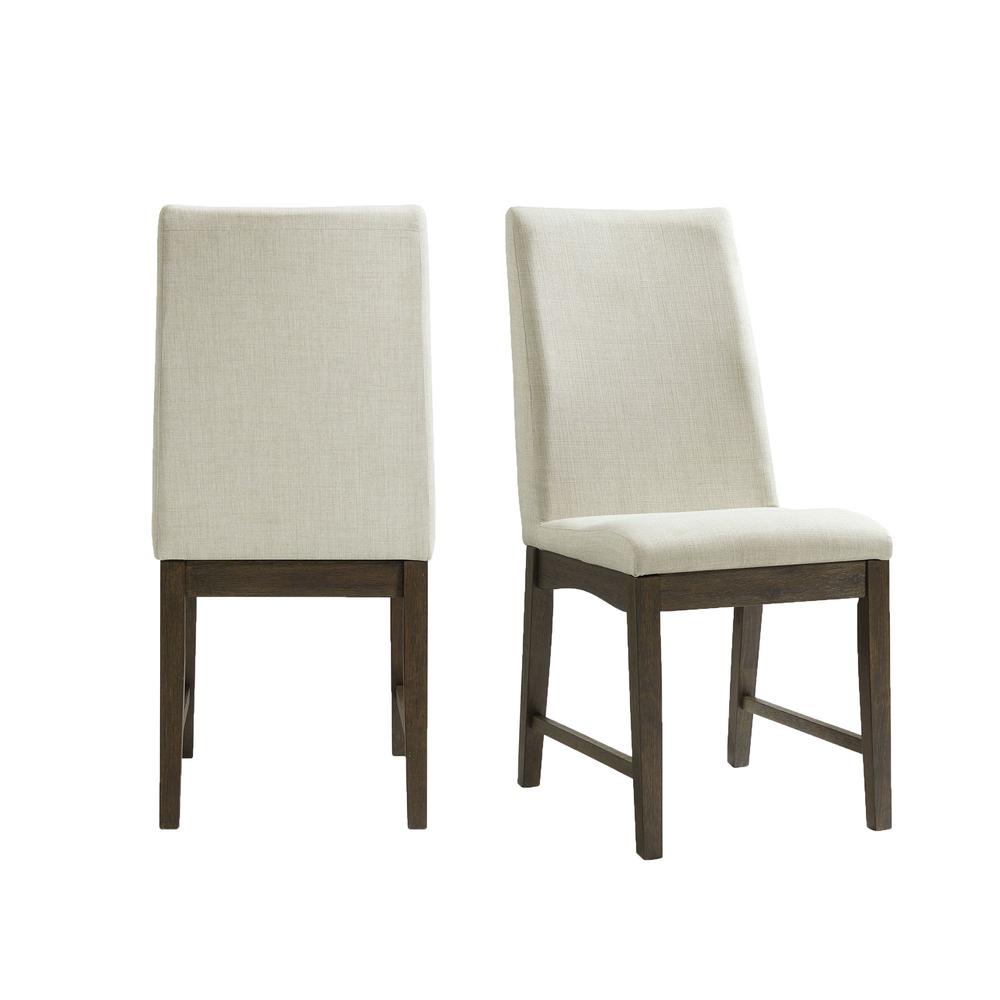 Simms Standard Height Side Chair Set in Walnut