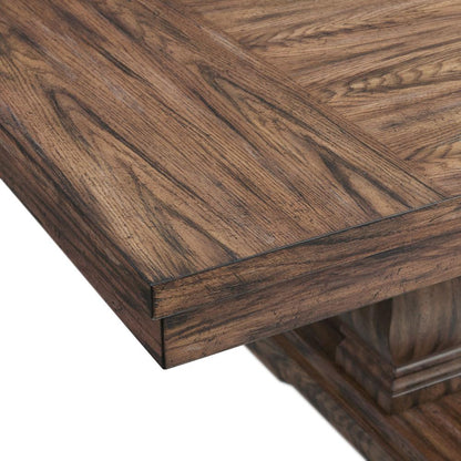 Standard Height Dining Table in Brown for Kitchen Nook and Breakfast Areas