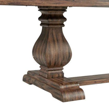 Standard Height Dining Table in Brown for Kitchen Nook and Breakfast Areas