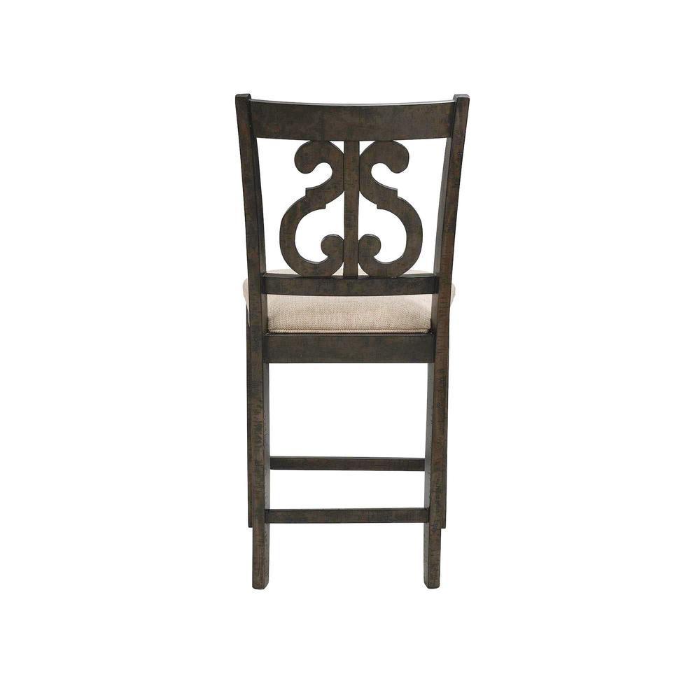Stanford Counter Height 9PC Dining Set-Table & Eight Swirl Back Chairs