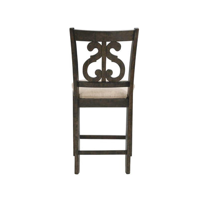 Stanford Counter Height 9PC Dining Set-Table & Eight Swirl Back Chairs