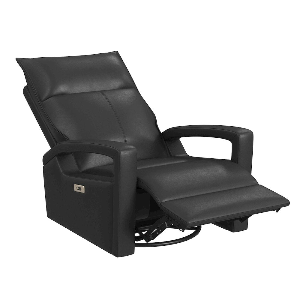 Barnard P1 Recliner with Glider and Swivel in Del Mar Grey