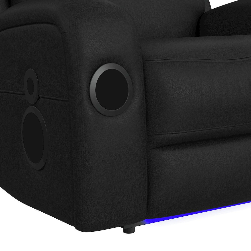 P3 Power Glider Recliner, Ipad holder, wireless charger, USB in Aline Black
