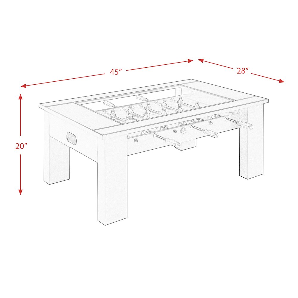 Picket House Furnishings Rebel Foosball Gaming Table