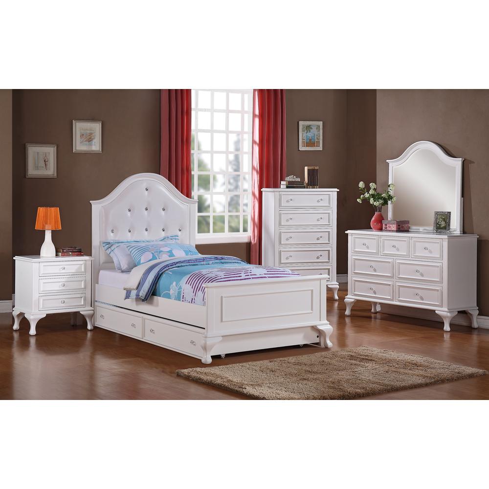 Jenna Full Panel w/ Trundle 3PC Bedroom Set