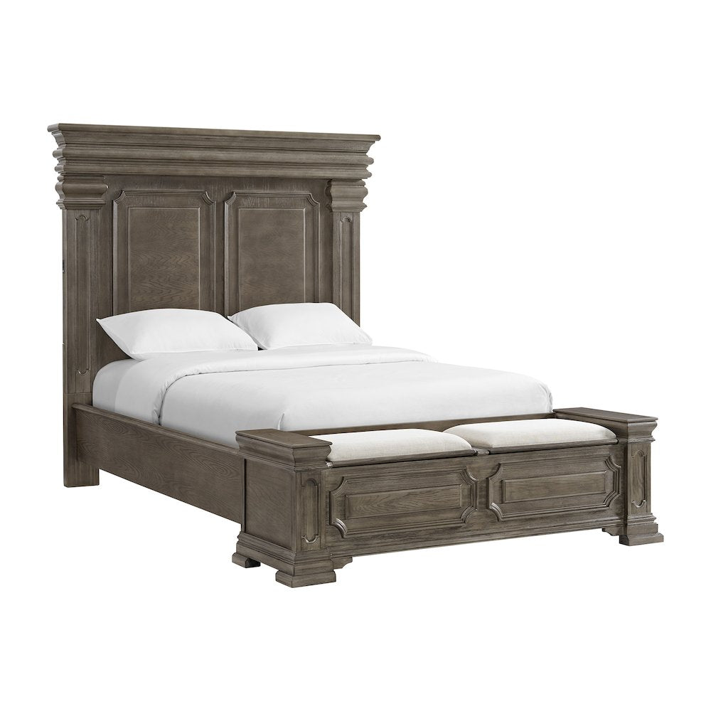 Paterson  Queen Storage 5PC Bedroom Set in Grey