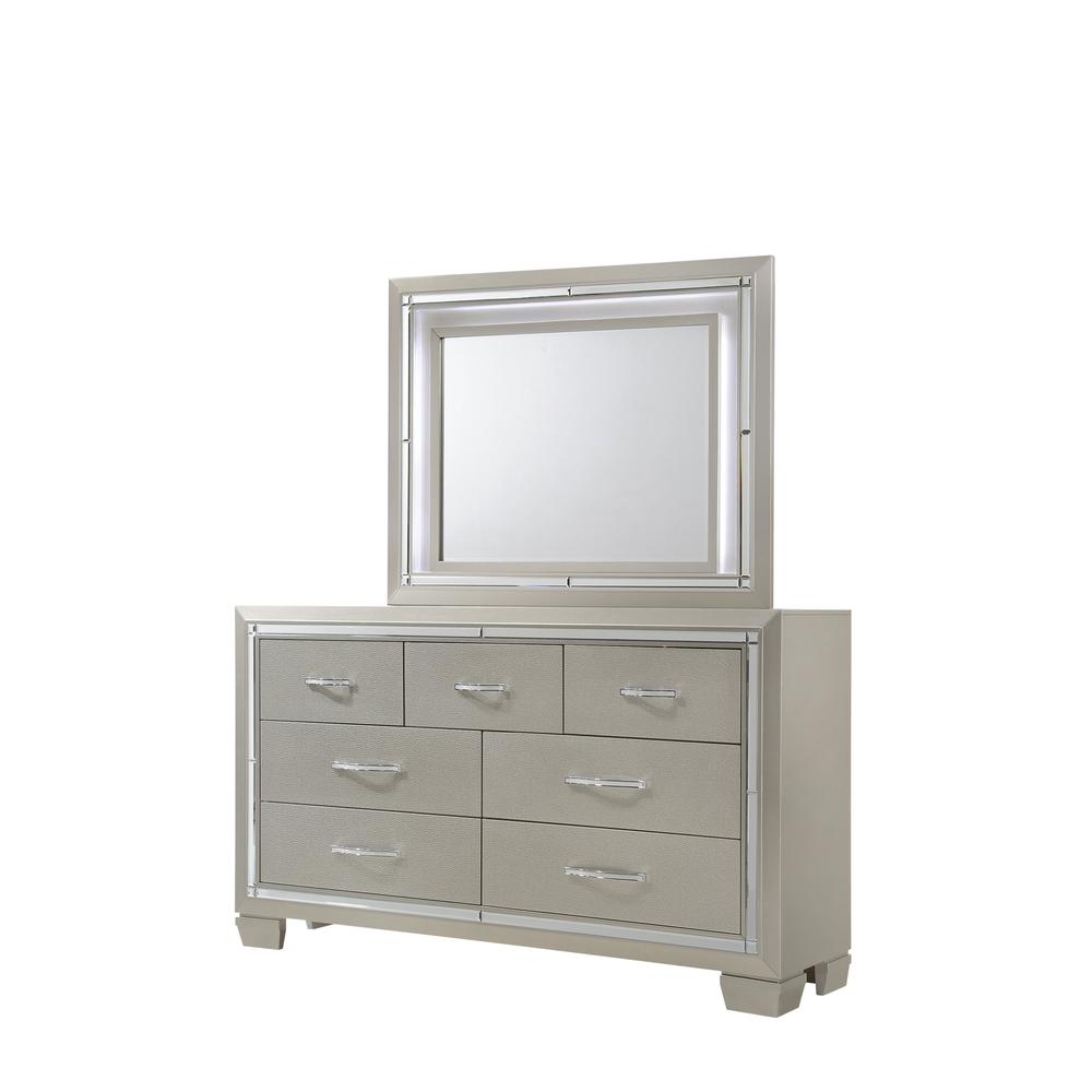 Glamour Queen Platform Storage  5PC Bedroom Set