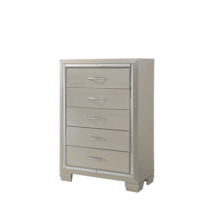 Glamour Queen Platform Storage  5PC Bedroom Set
