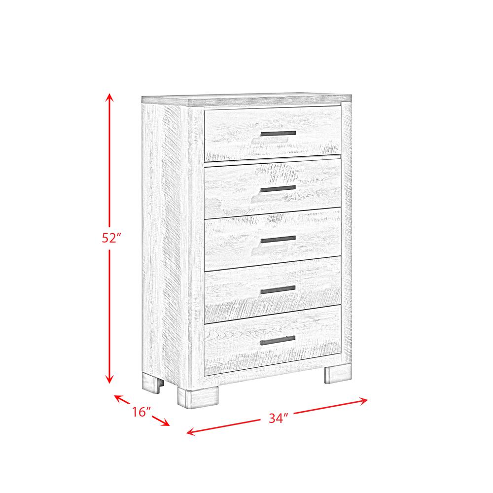 Adam Full Panel 3PC Bedroom Set in Gray