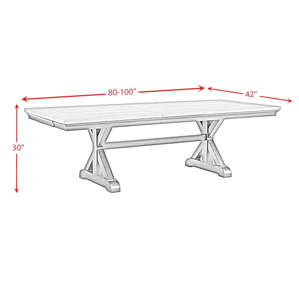 Johnshaven Dining Table with 20" Leaf in Espresso and Brown