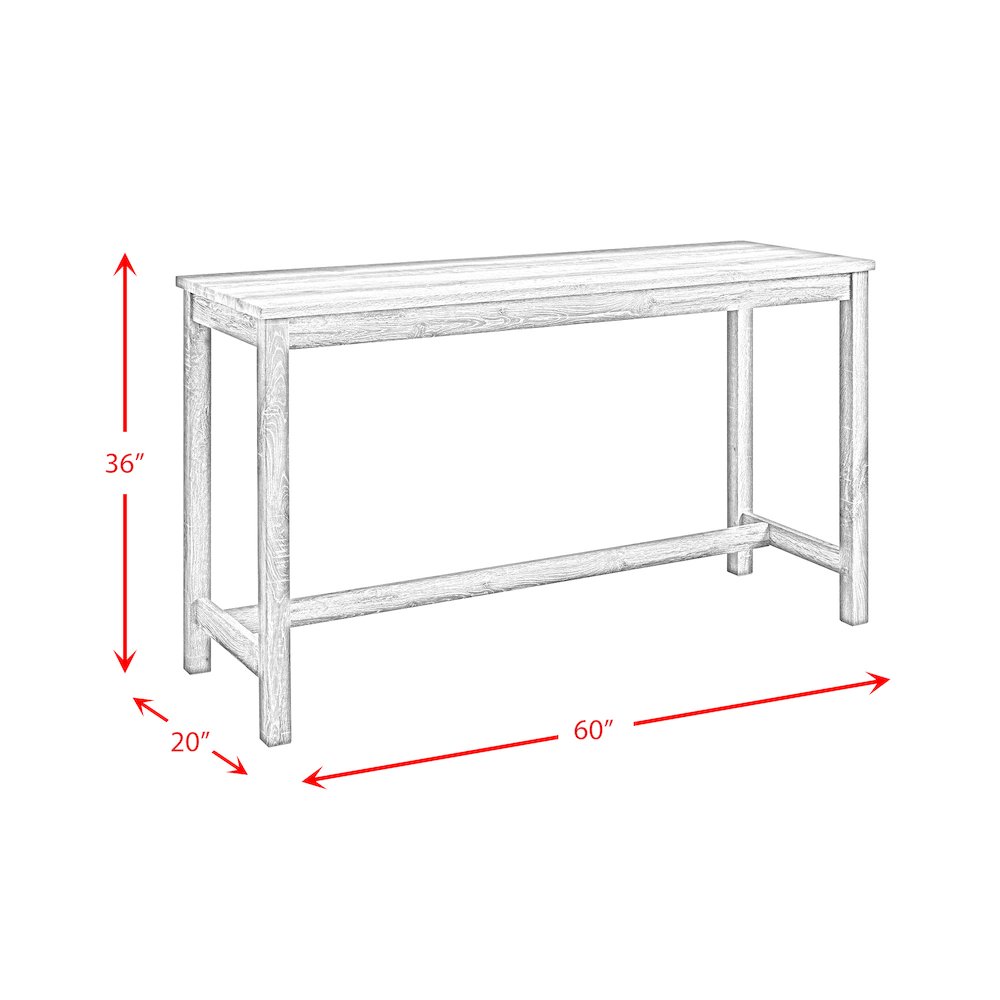 Turner Multipurpose Bar Table Set in Natural