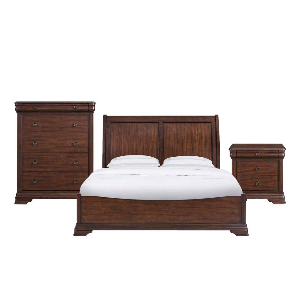 Stark King 3PC Bedroom Set in Cherry