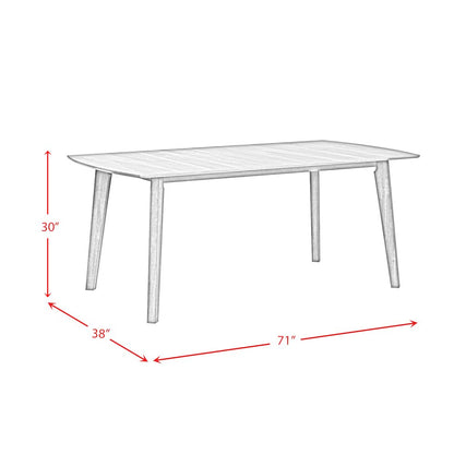 Veronica Rectangular Dining Table in Walnut