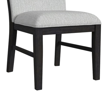Pinnacle 7PC Standard Height Dining Set in Charcoal-Table and Six Chairs