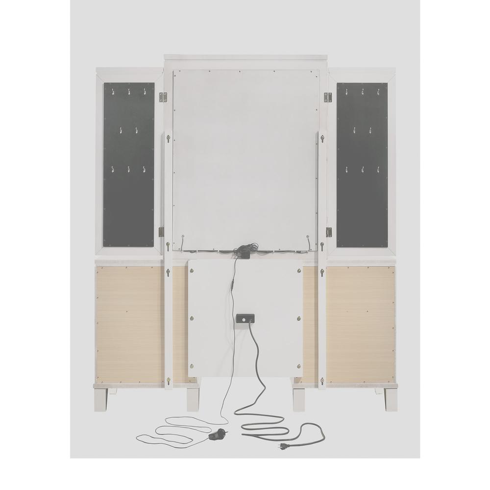 Charlotte Vanity Set with USB in White
