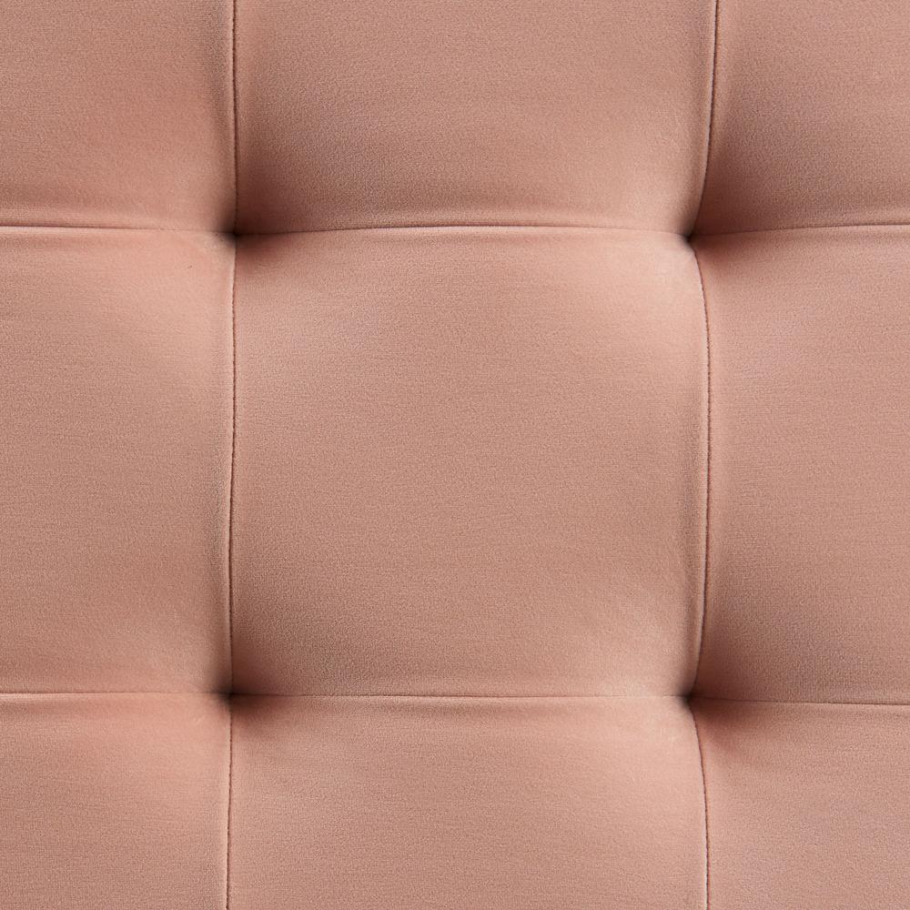 Pink Tufted Ottoman with Storage Bench for Bedrooms and Entryways