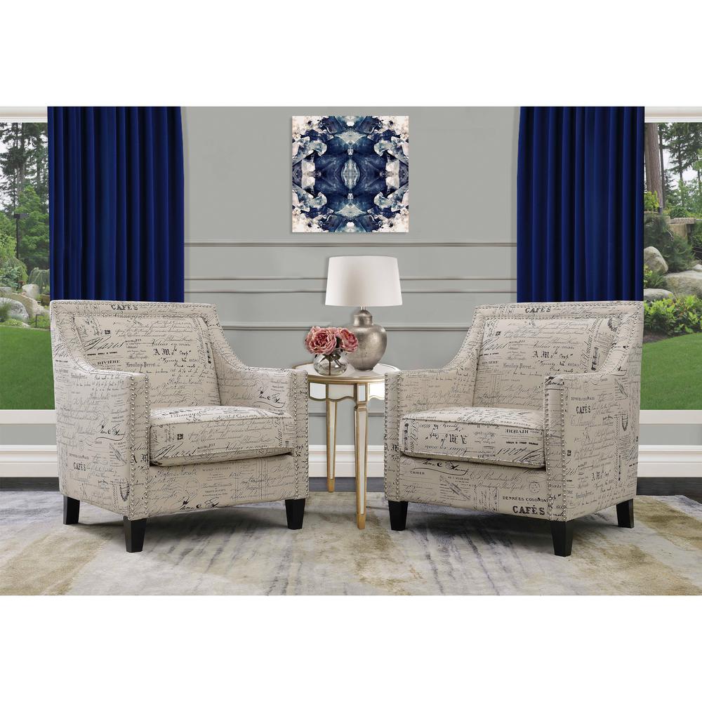 Emery French Script Chair
