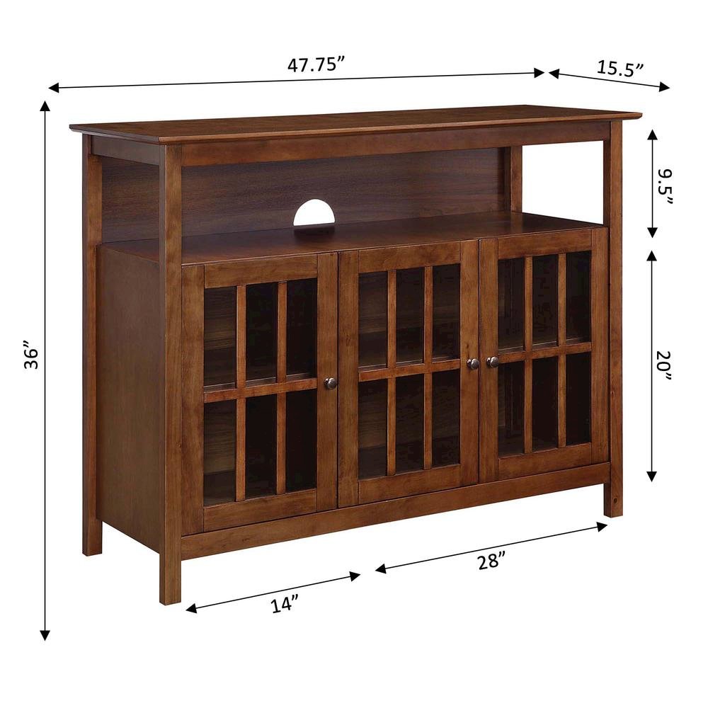 Stylish TV Stand with Storage Cabinets and Shelf for TVs up to 55 Inches
