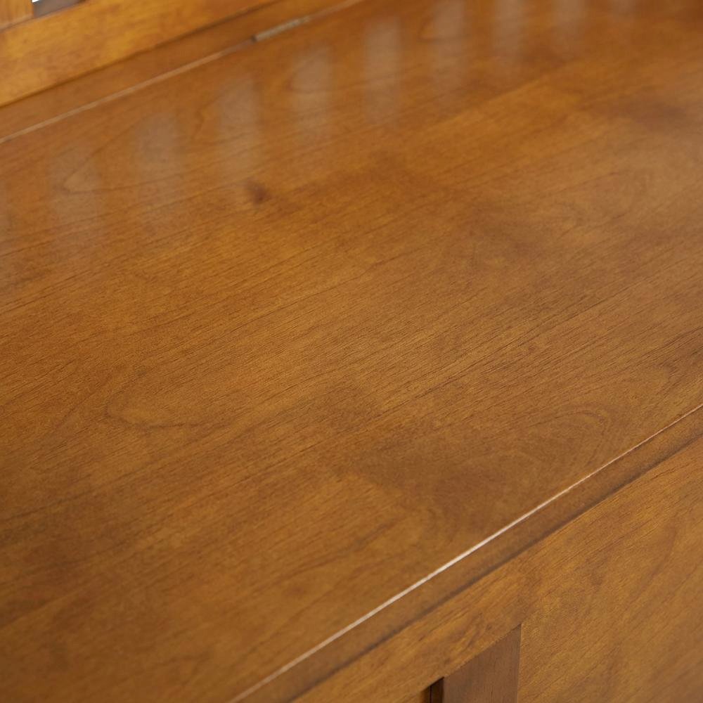 Wood Entryway Gun Concealment Bench with Storage and Durable Finish