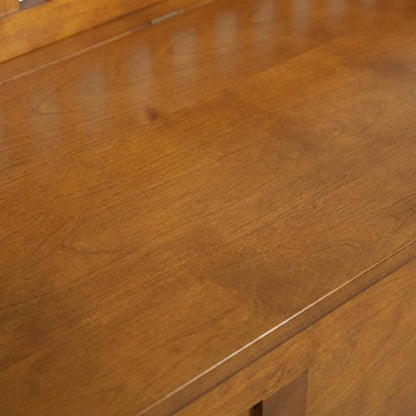 Wood Entryway Gun Concealment Bench with Storage and Durable Finish