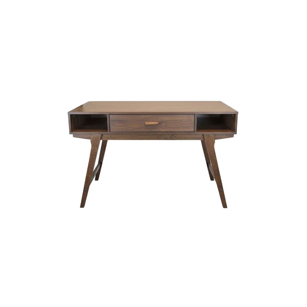 Mid Century Style Office Desk With One Drawer And Sturdy Legs
