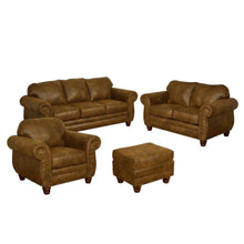 4-Piece Sofa Loveseat Chair and Ottoman Set for Living Room, Traditional