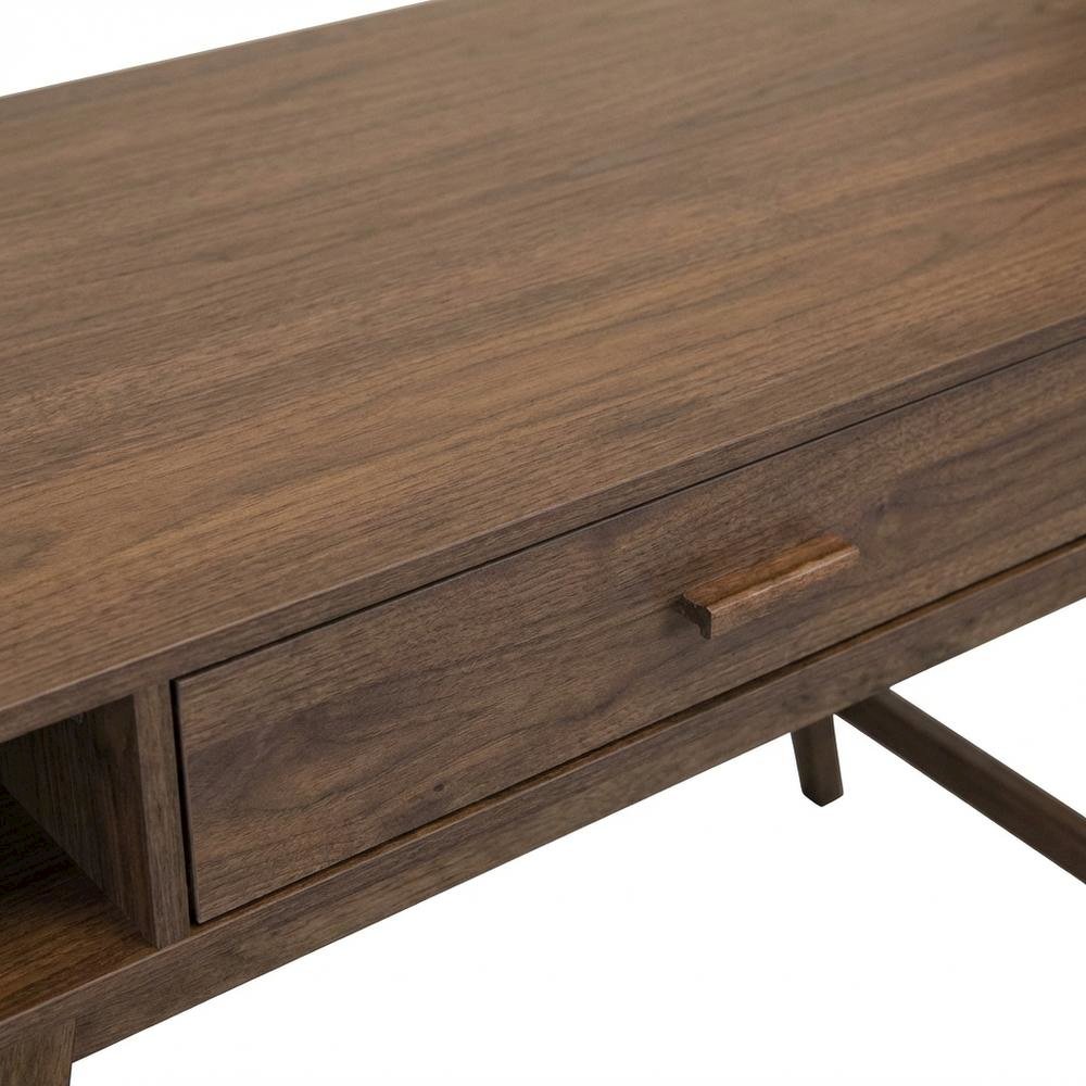 Mid Century Style Office Desk With One Drawer And Sturdy Legs