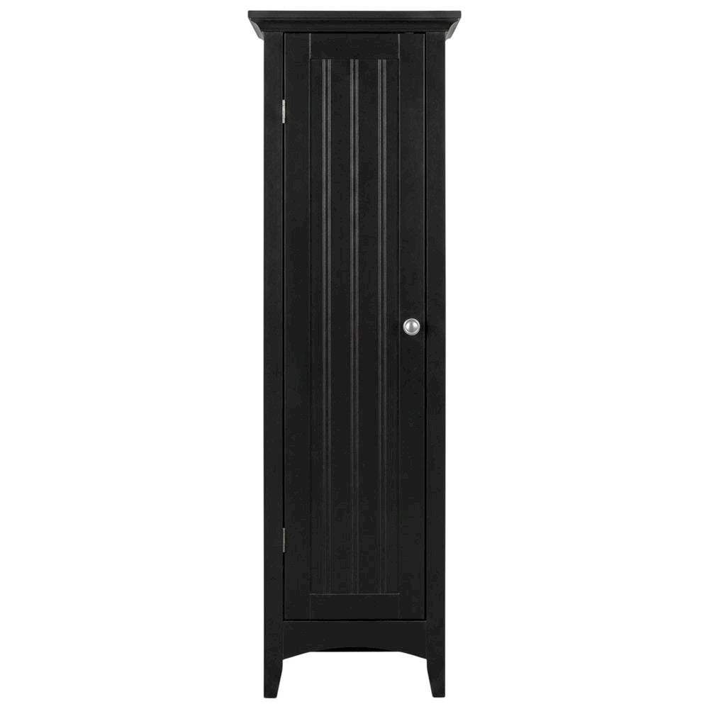MDF Kitchen Pantry Storage Cabinet with Single Door and Adjustable Shelves
