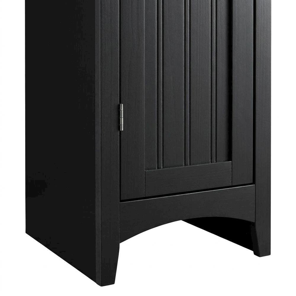 MDF Kitchen Pantry Storage Cabinet with Single Door and Adjustable Shelves