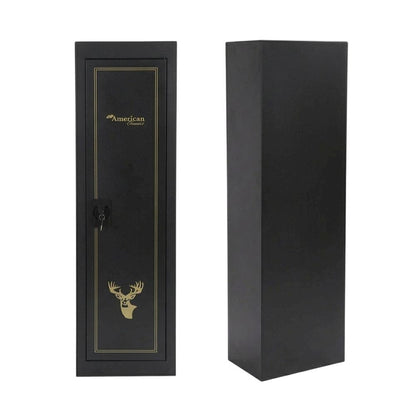 Metal security cabinet in black with durable build and enhanced safety features